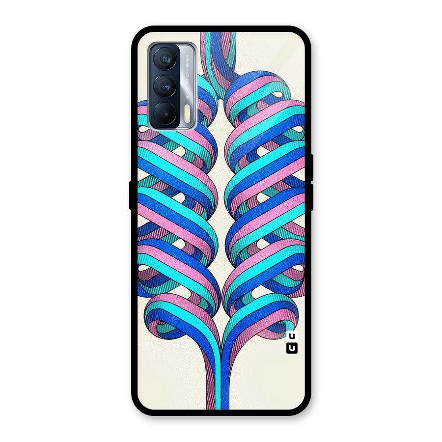 Coil Abstract Pattern Glass Back Case for Realme X7