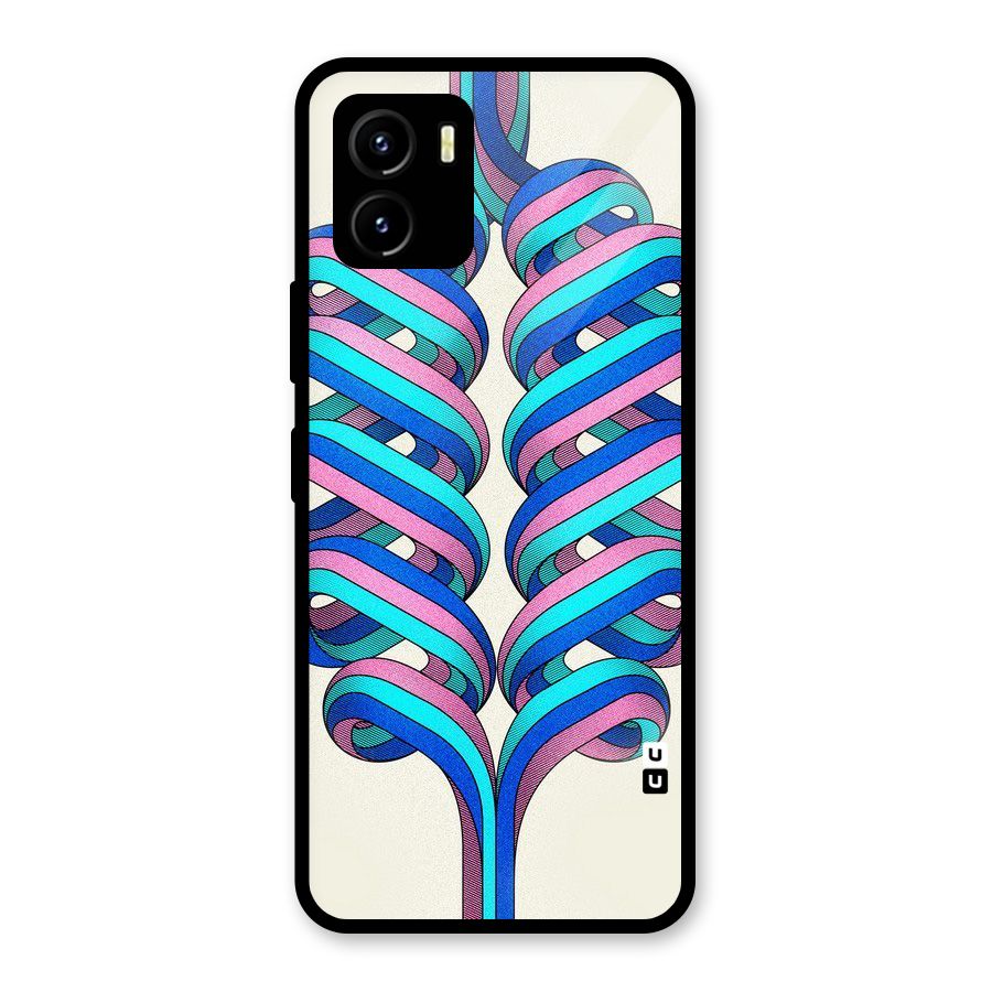 Coil Abstract Pattern Glass Back Case for Vivo Y15s