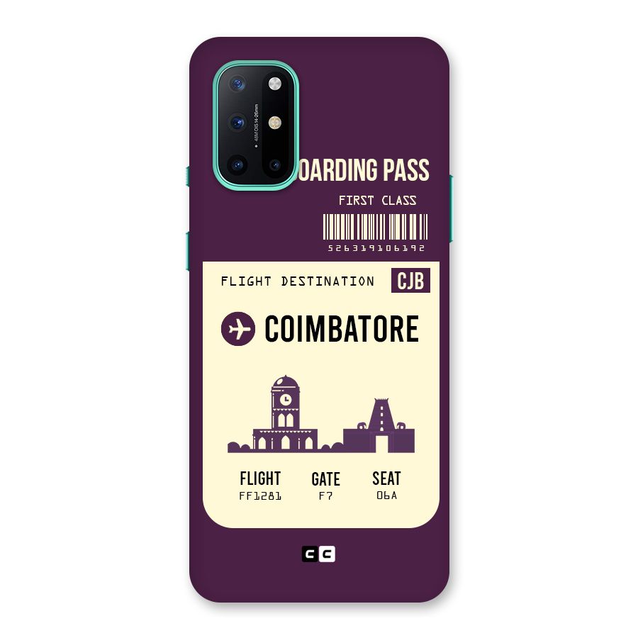 Coimbatore Boarding Pass Back Case for OnePlus 8T