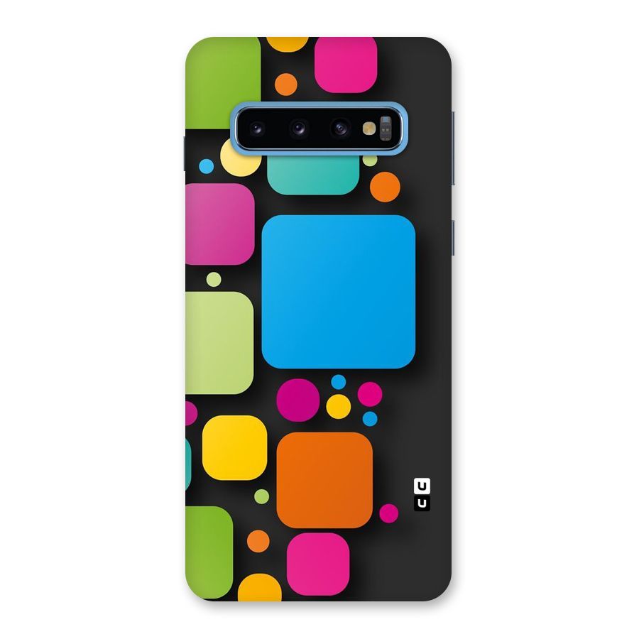 Color Boxes Abstract Back Case for Galaxy S10