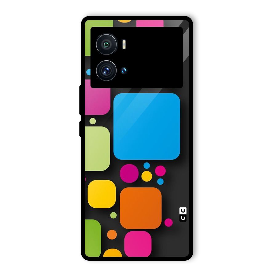 Color Boxes Abstract Glass Back Case for Vivo iQOO 9 Pro