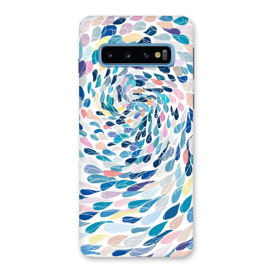 Color Droplets Swirls Back Case for Galaxy S10