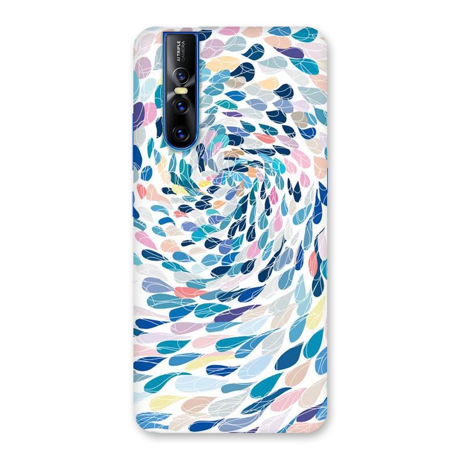 Color Droplets Swirls Back Case for Vivo V15 Pro