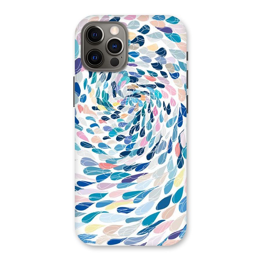 Color Droplets Swirls Back Case for iPhone 12 Pro