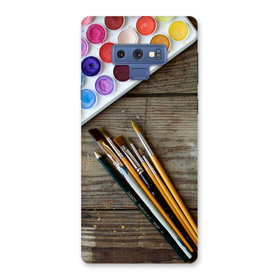 Color Palette and Brush Back Case for Galaxy Note 9