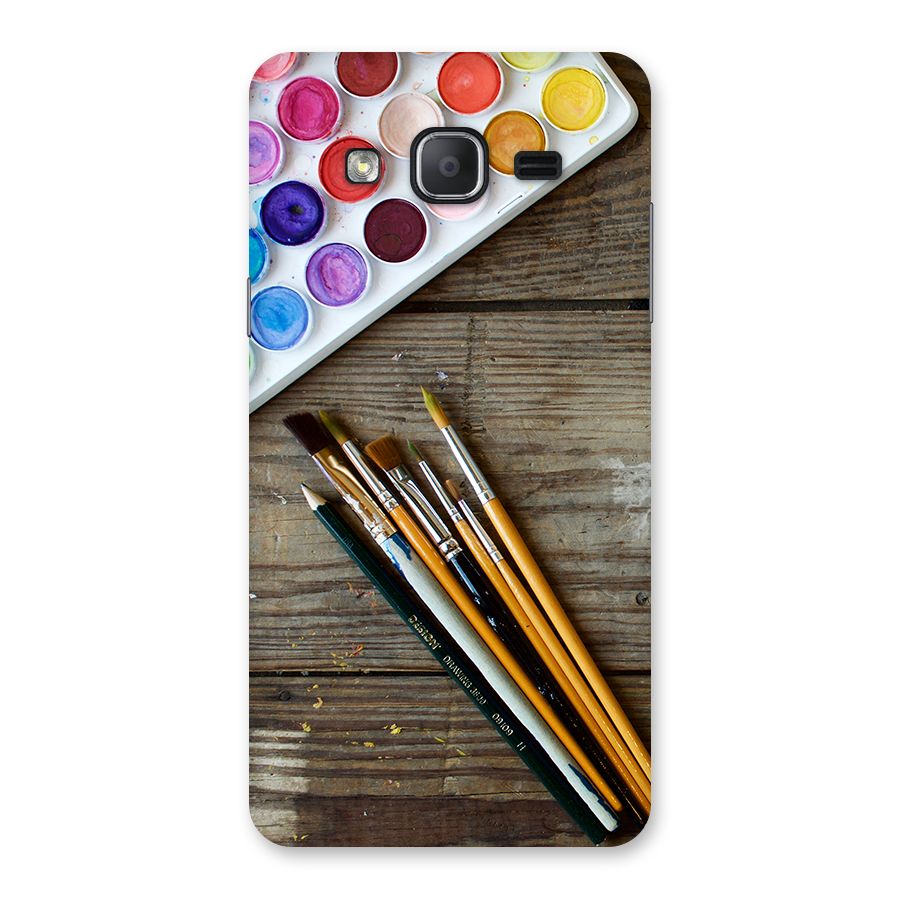 Color Palette and Brush Back Case for Galaxy On7 2015