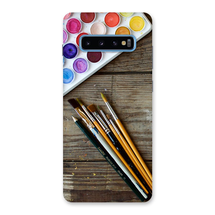 Color Palette and Brush Back Case for Galaxy S10 Plus