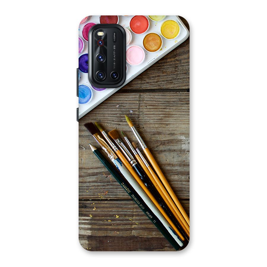 Color Palette and Brush Back Case for Vivo V19