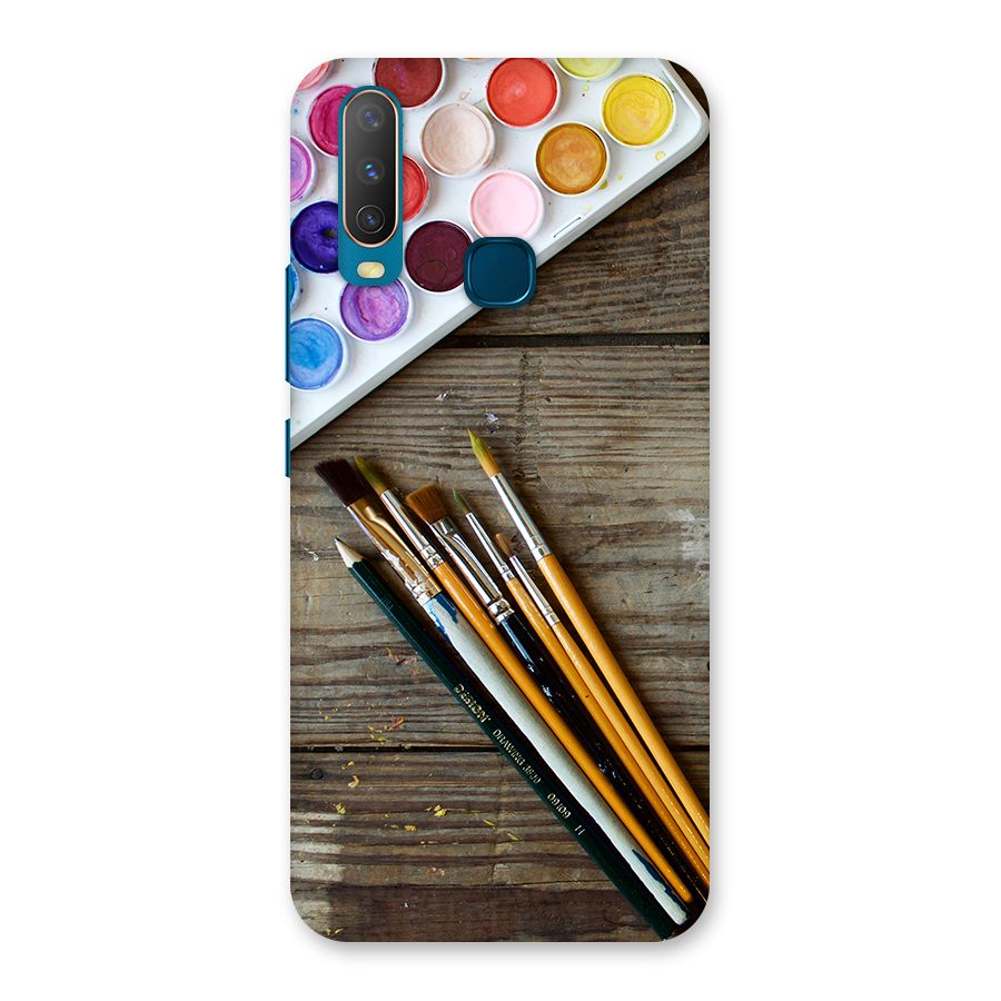 Color Palette and Brush Back Case for Vivo Y15