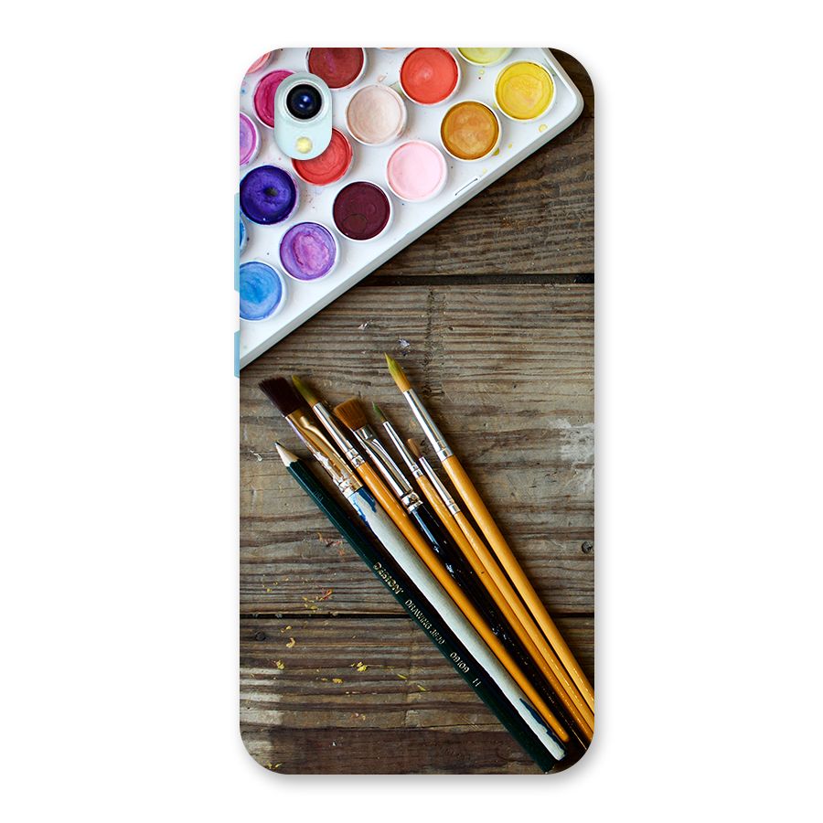 Color Palette and Brush Back Case for Vivo Y1s