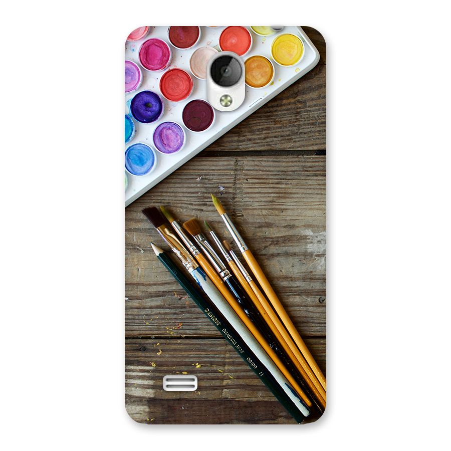 Color Palette and Brush Back Case for Vivo Y21