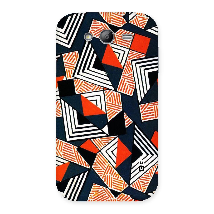 Colored Cuts Pattern Back Case for Galaxy Grand