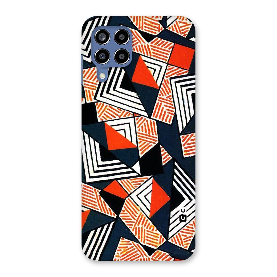 Colored Cuts Pattern Back Case for Galaxy M53 5G