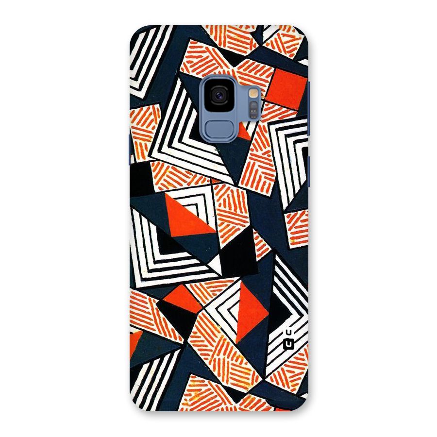 Colored Cuts Pattern Back Case for Galaxy S9