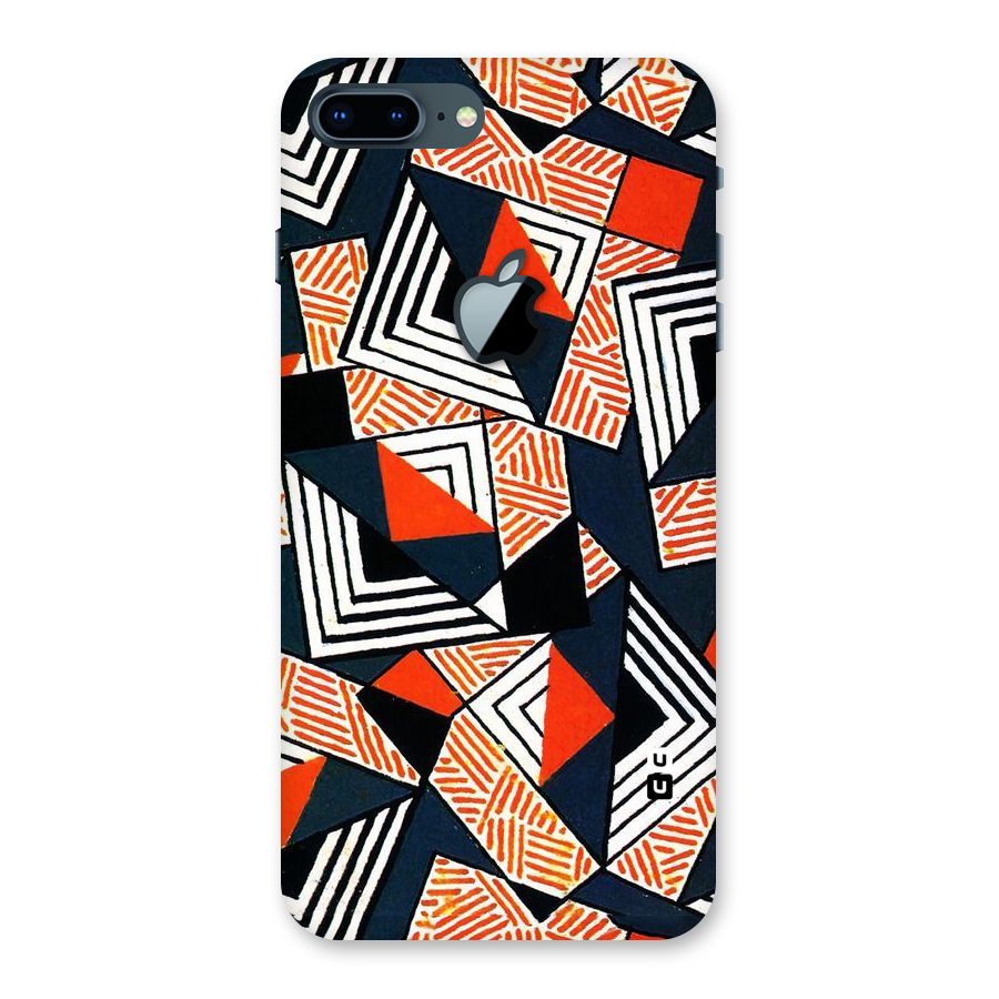 Colored Cuts Pattern Back Case for iPhone 7 Plus Apple Cut