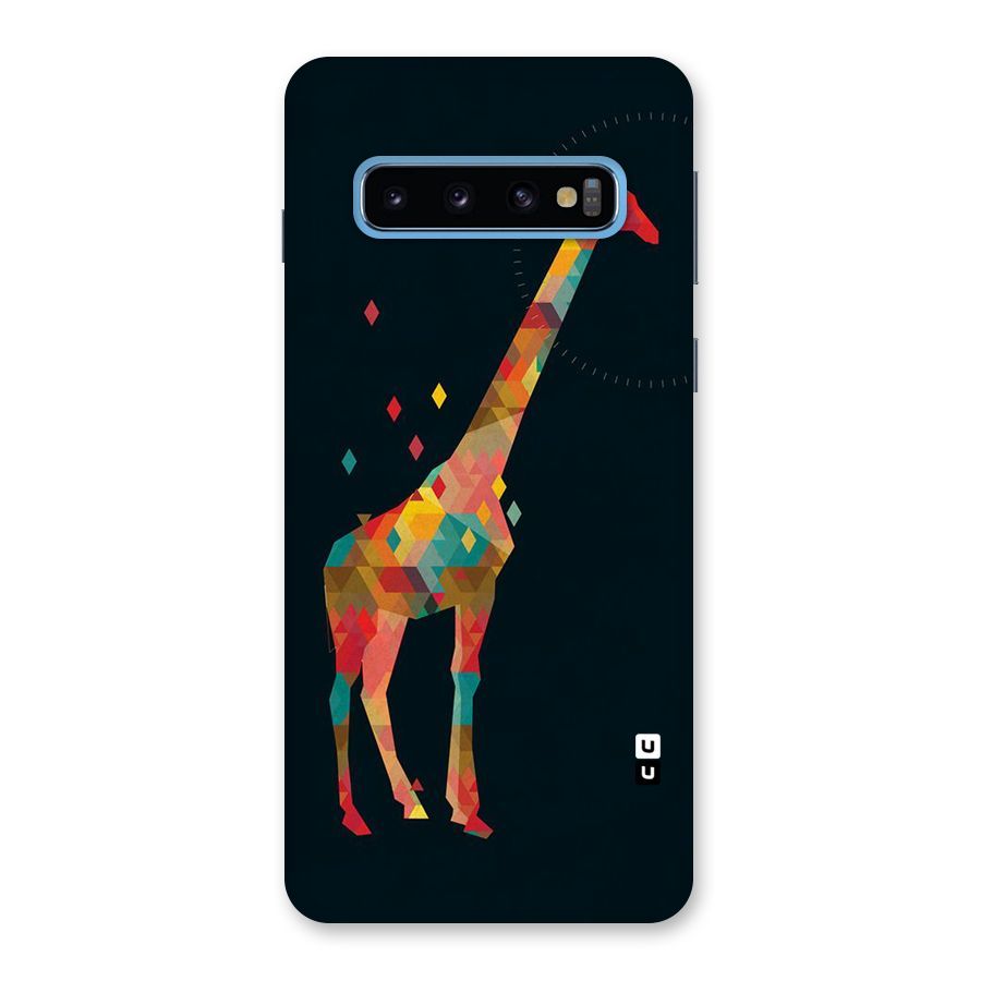 Colored Giraffe Back Case for Galaxy S10
