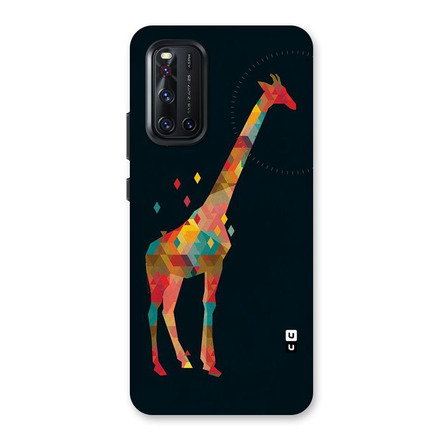 Colored Giraffe Back Case for Vivo V19