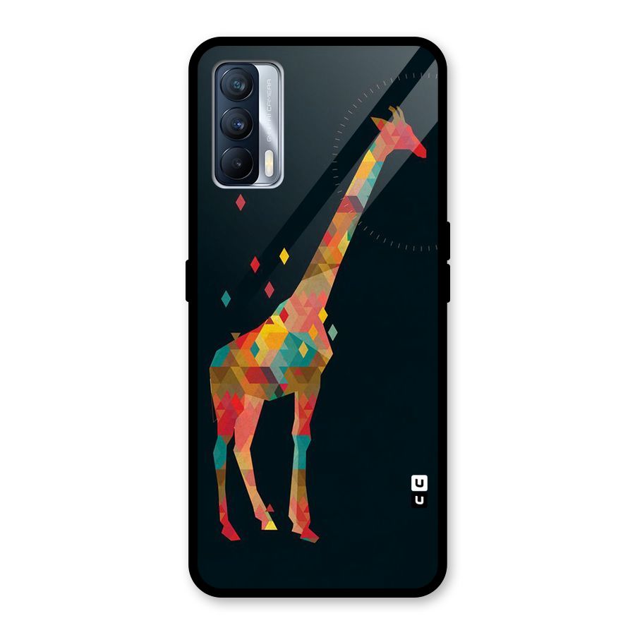 Colored Giraffe Glass Back Case for Realme X7
