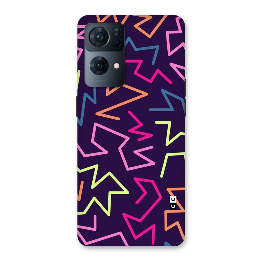 Colored Lines Back Case for Oppo Reno7 Pro 5G