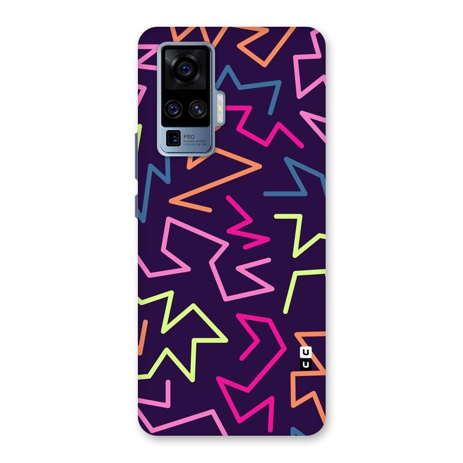 Colored Lines Back Case for Vivo X50 Pro