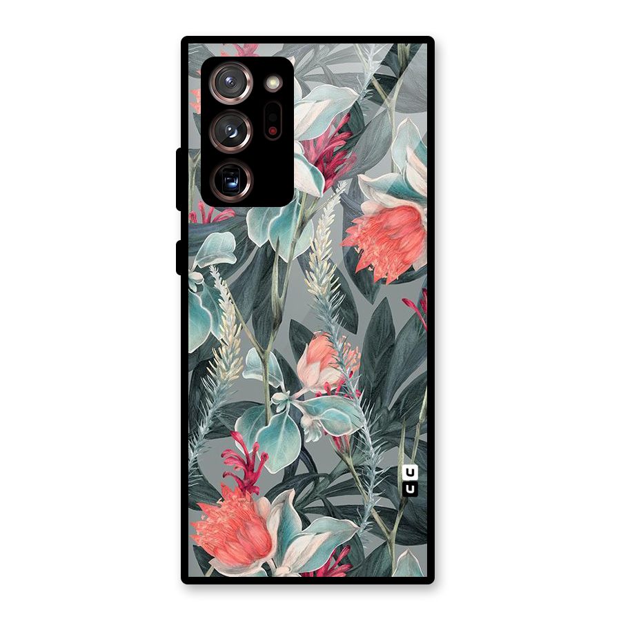 Colored Petals Glass Back Case for Galaxy Note 20 Ultra