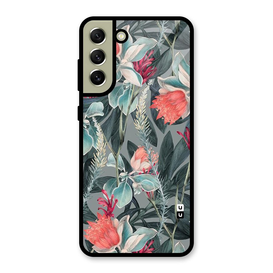 Colored Petals Glass Back Case for Galaxy S21 FE 5G
