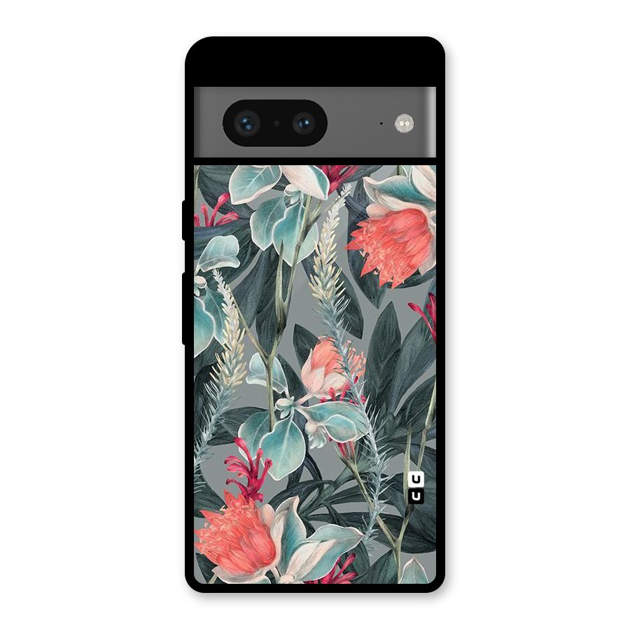 Colored Petals Glass Back Case for Google Pixel 7