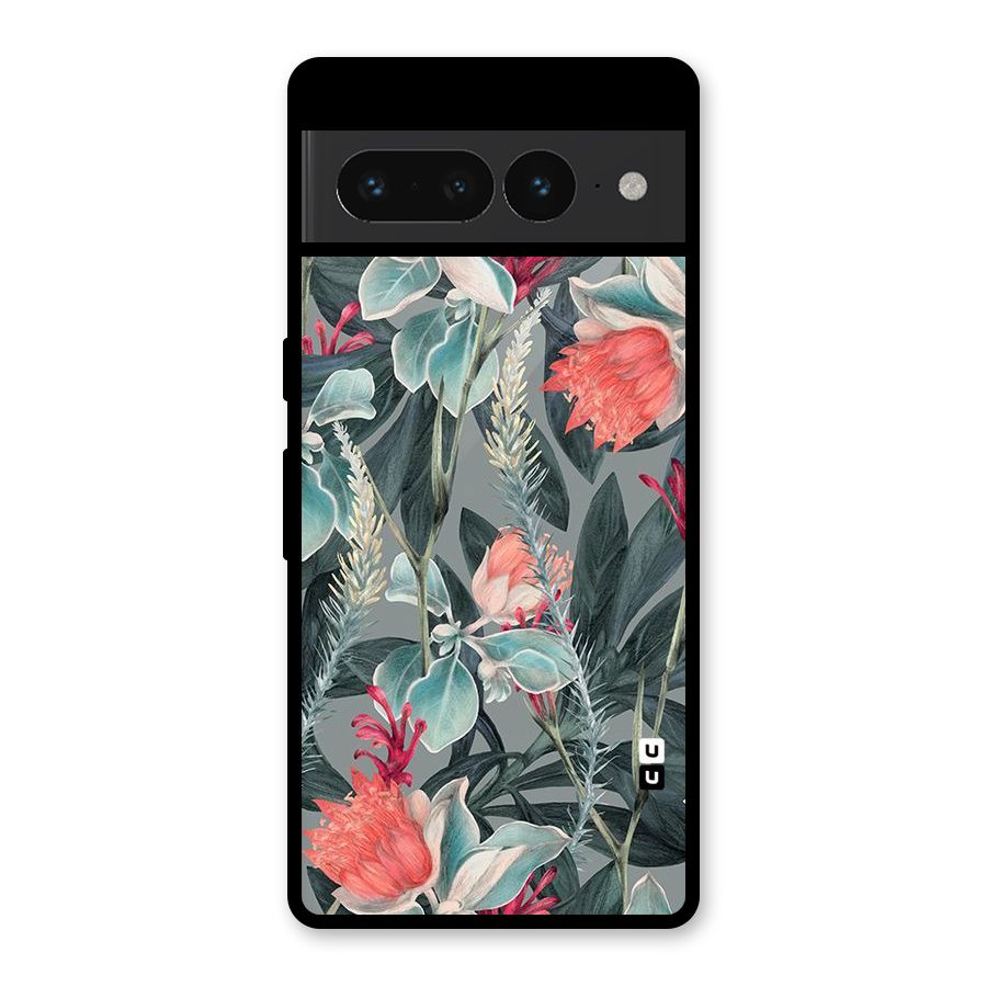 Colored Petals Glass Back Case for Google Pixel 7 Pro