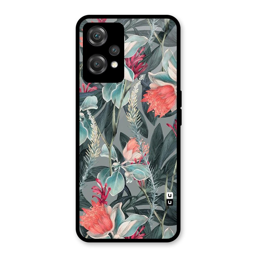 Colored Petals Glass Back Case for OnePlus Nord CE 2 Lite 5G
