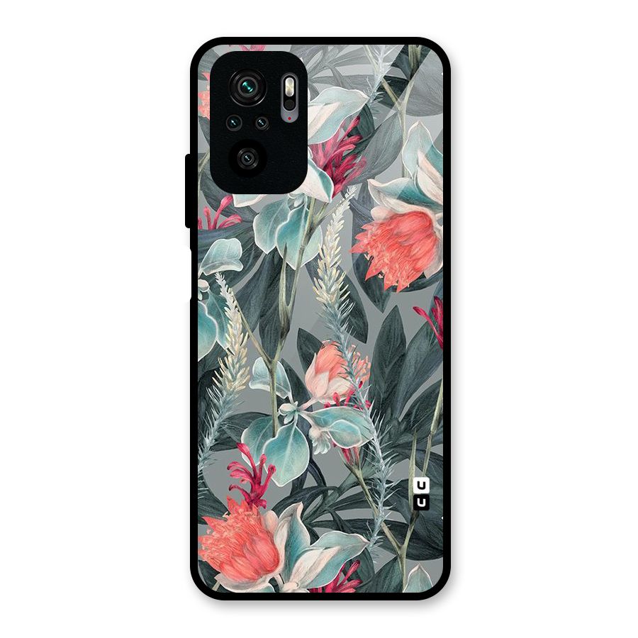 Colored Petals Glass Back Case for Redmi Note 10
