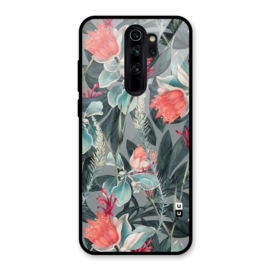 Colored Petals Glass Back Case for Redmi Note 8 Pro