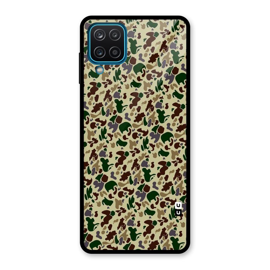 Colored Shapes Glass Back Case for Galaxy A12