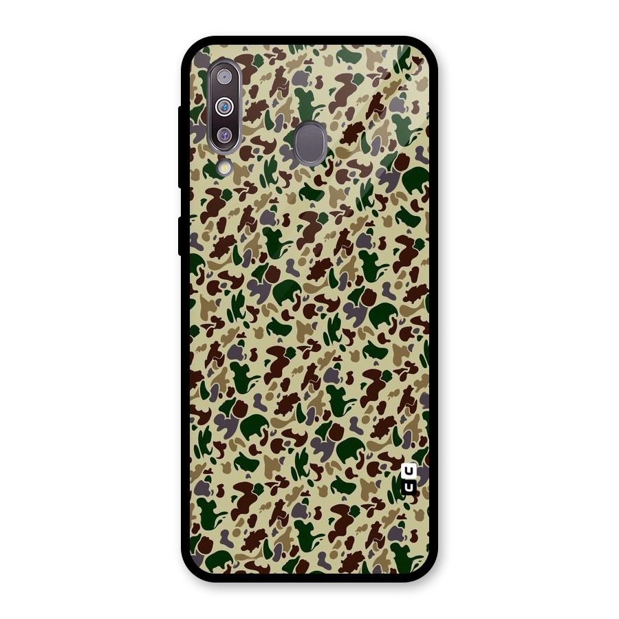 Colored Shapes Glass Back Case for Galaxy M30