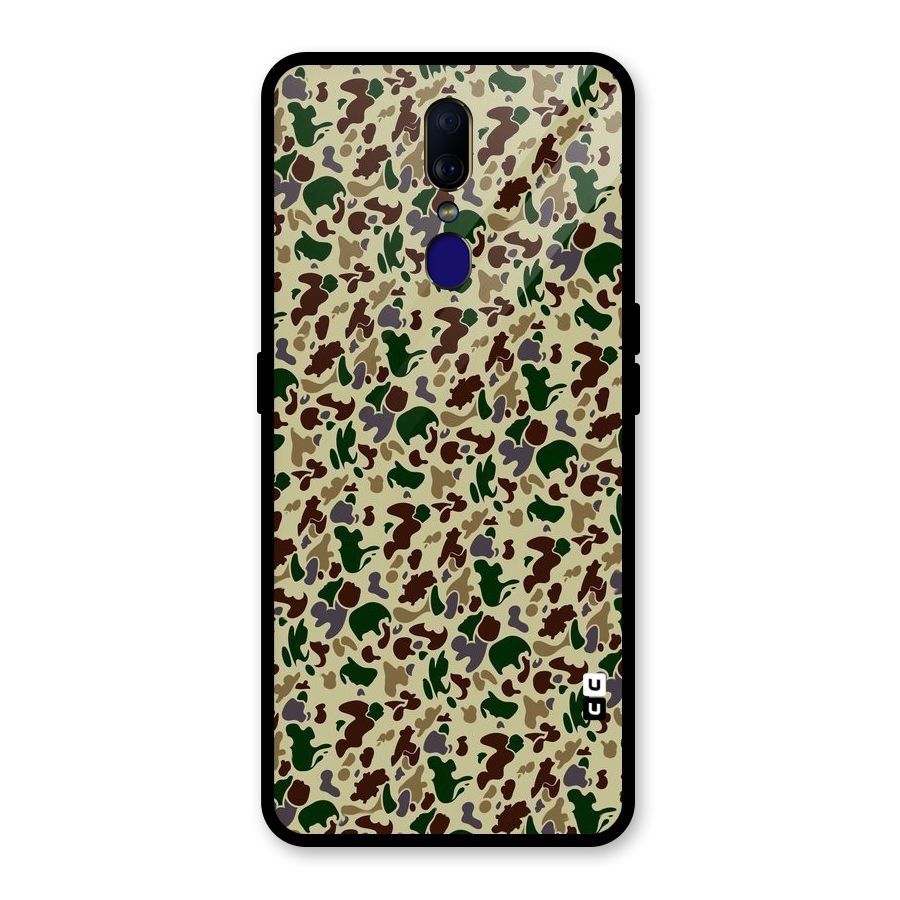 Colored Shapes Glass Back Case for Oppo F11