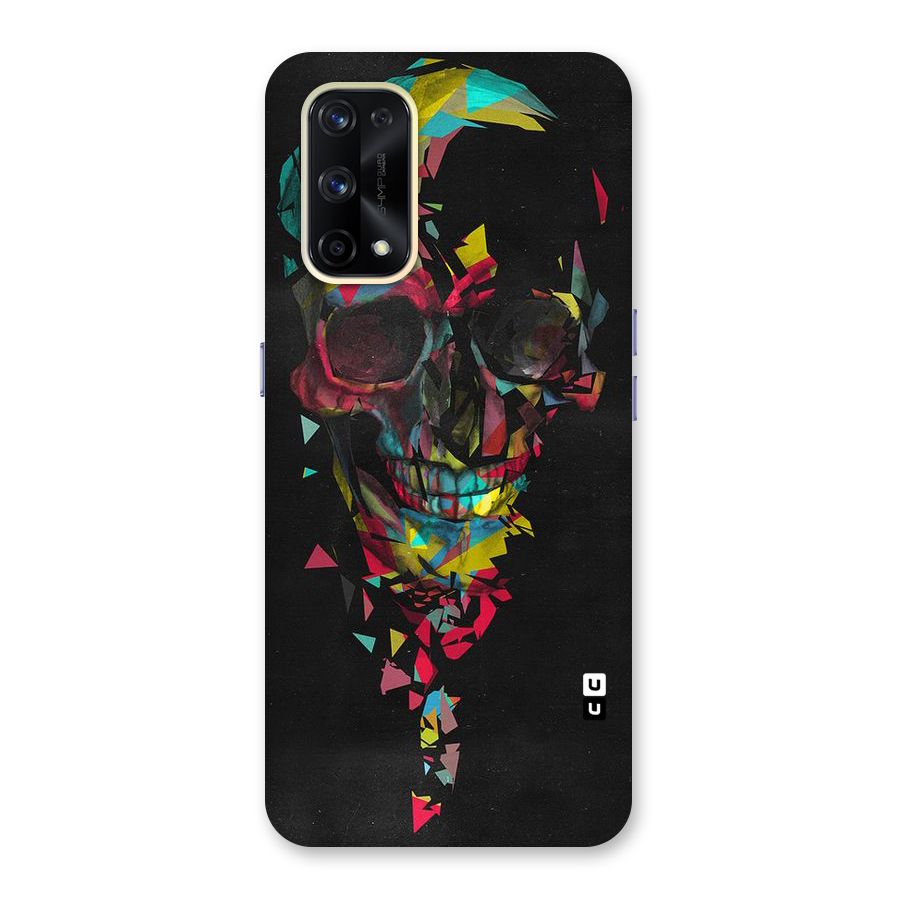 Colored Skull Shred Glass Back Case for Realme X7 Pro
