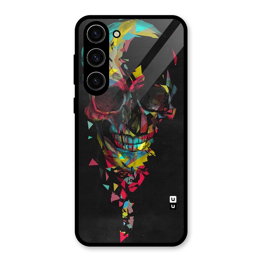 Colored Skull Shred Glass Back Case for Galaxy S23 Plus