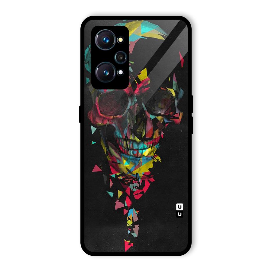 Colored Skull Shred Glass Back Case for Realme GT Neo2