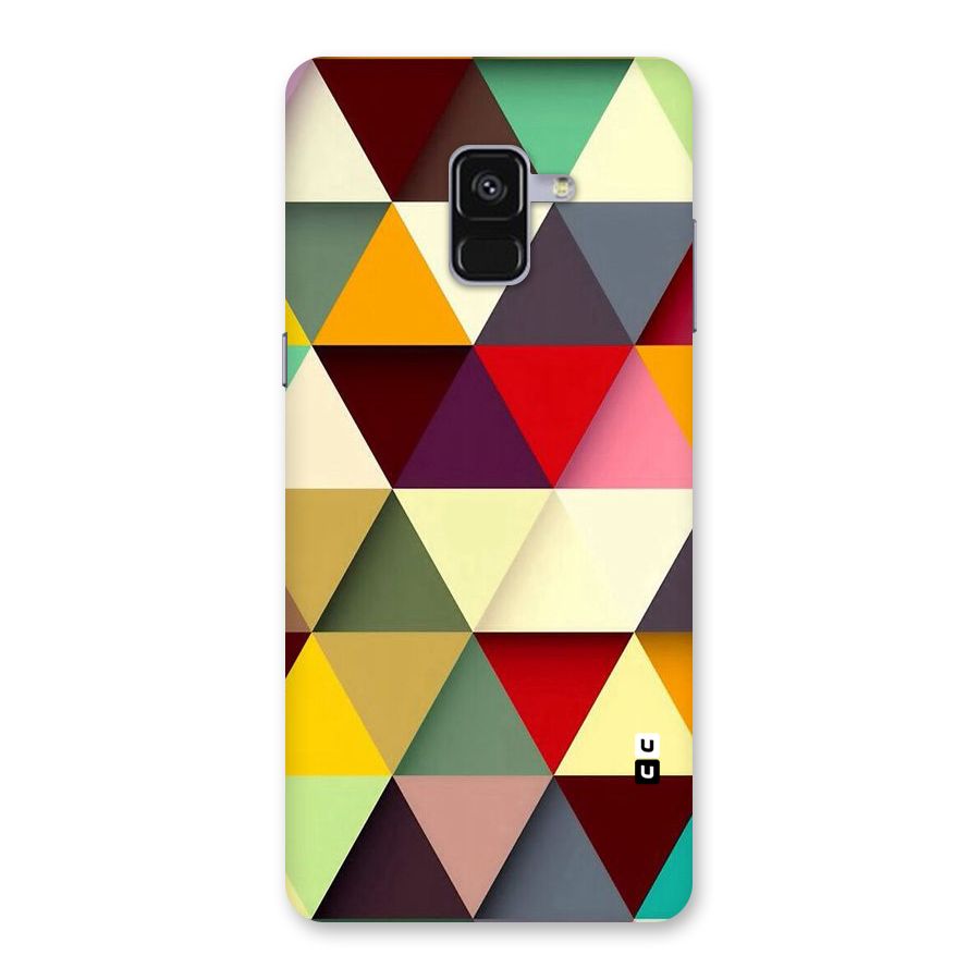 Colored Triangles Back Case for Galaxy A8 Plus