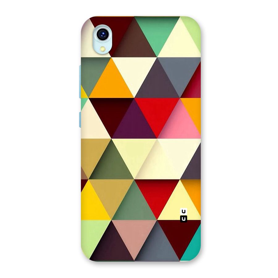 Colored Triangles Back Case for Vivo Y1s
