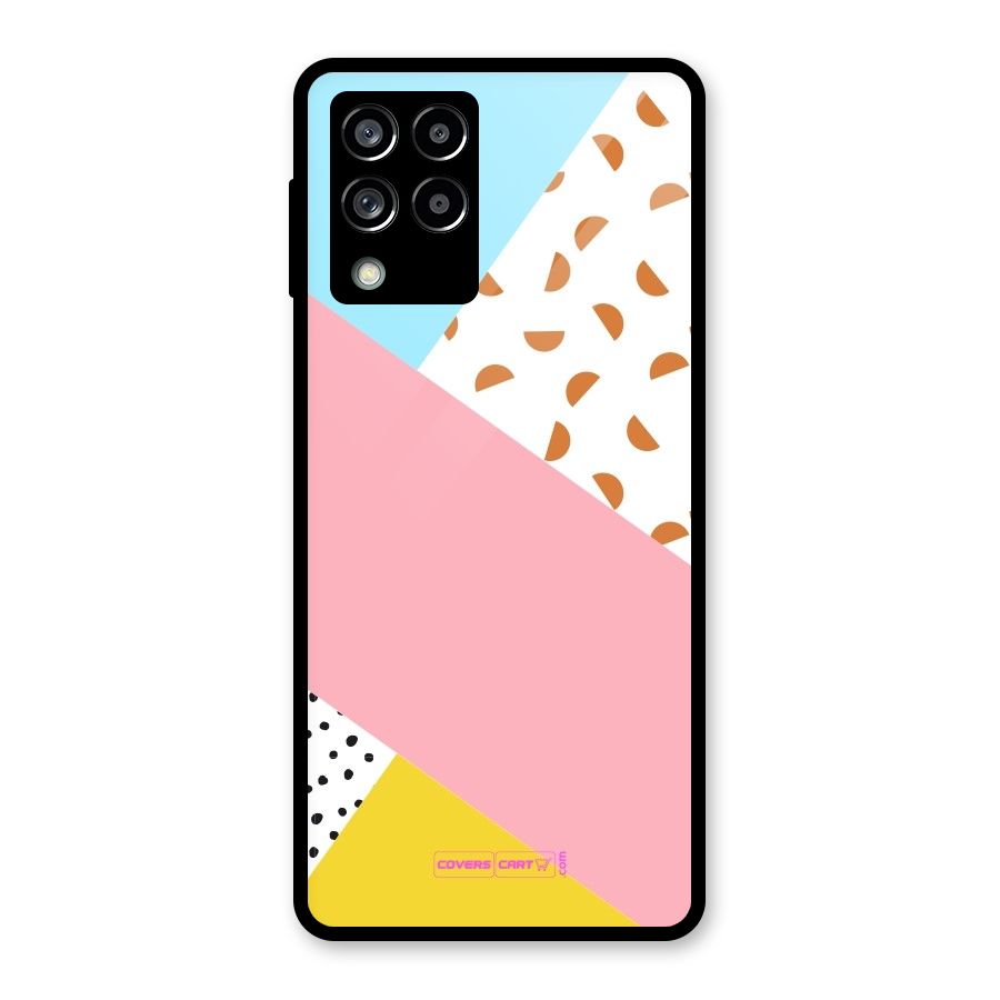 Colorful Abstract Glass Back Case for Galaxy M53 5G