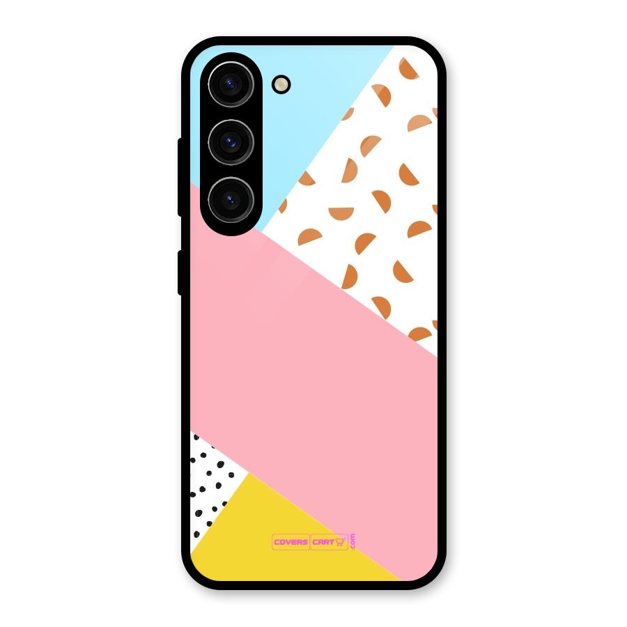 Colorful Abstract Glass Back Case for Galaxy S23