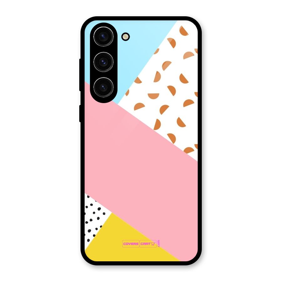 Colorful Abstract Glass Back Case for Galaxy S23 Plus