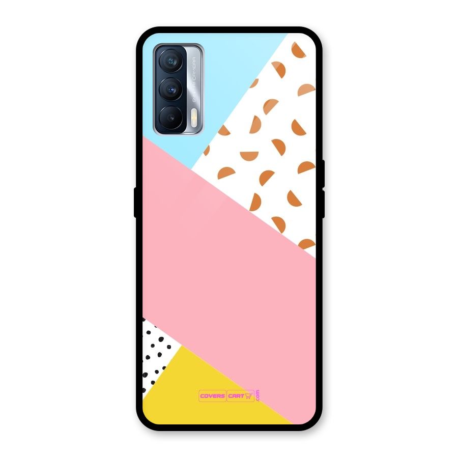 Colorful Abstract Glass Back Case for Realme X7