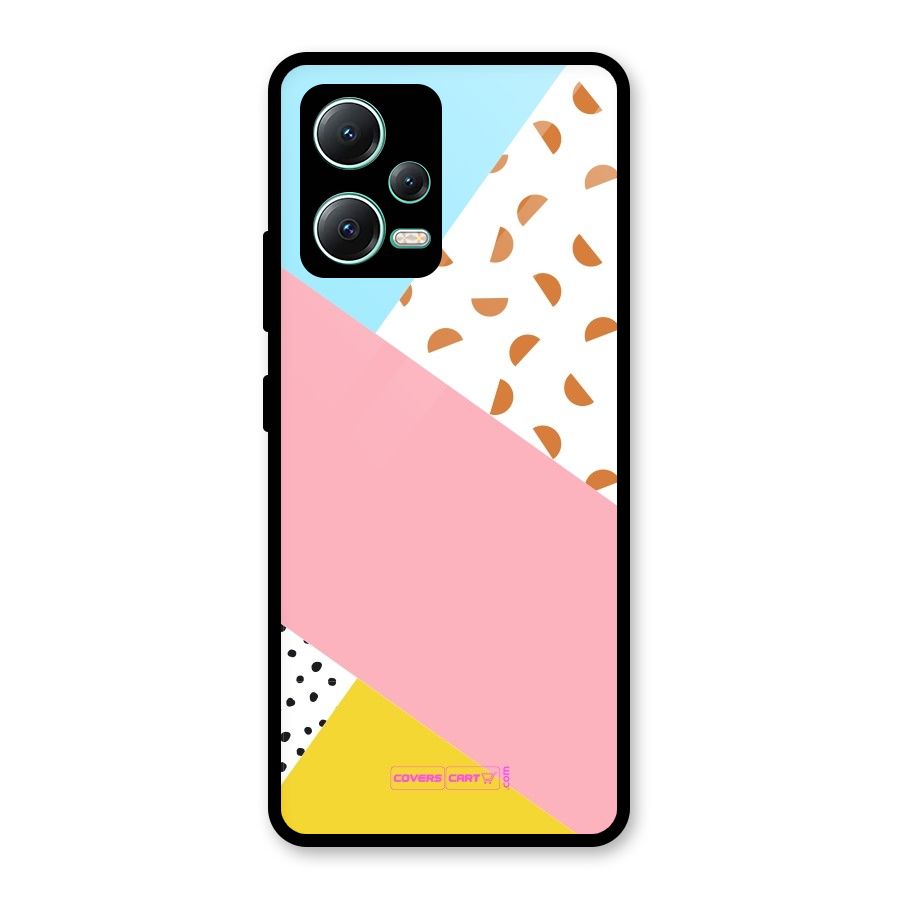 Colorful Abstract Glass Back Case for Redmi Note 12 5G