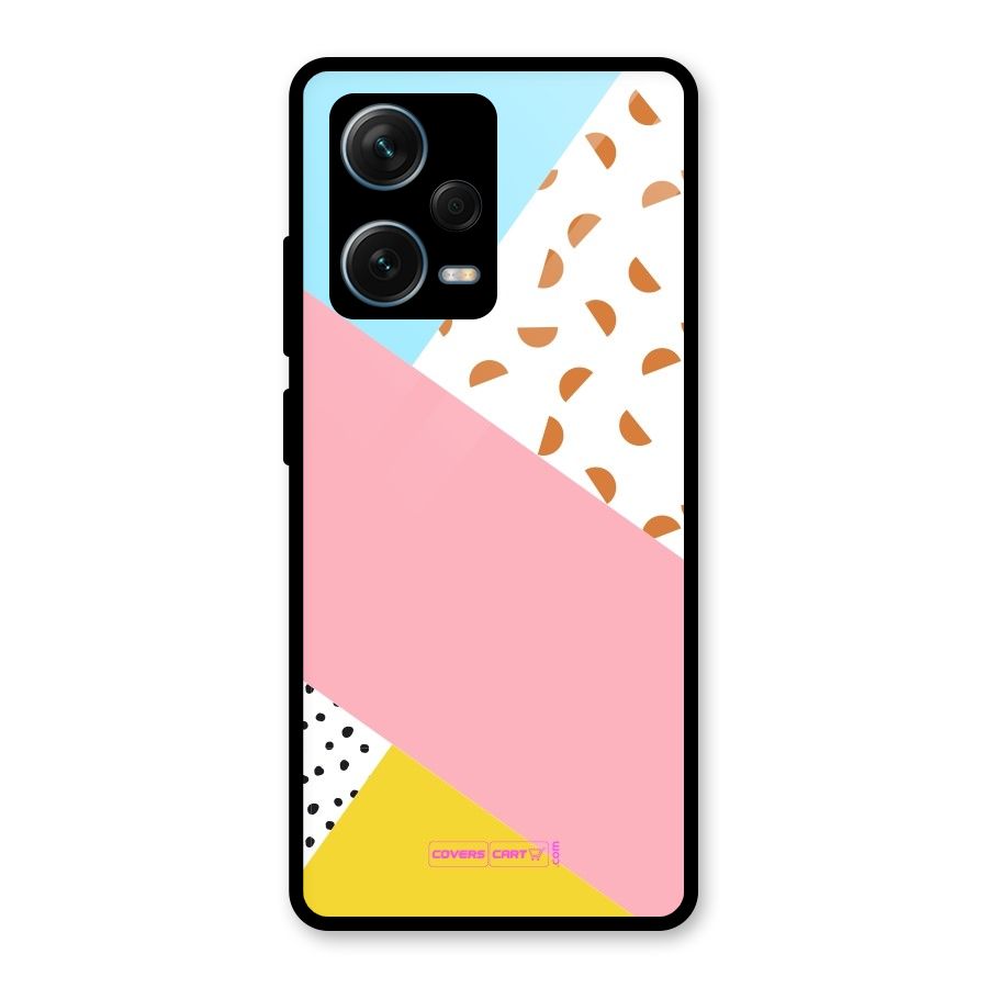 Colorful Abstract Glass Back Case for Redmi Note 12 Pro Plus 5G