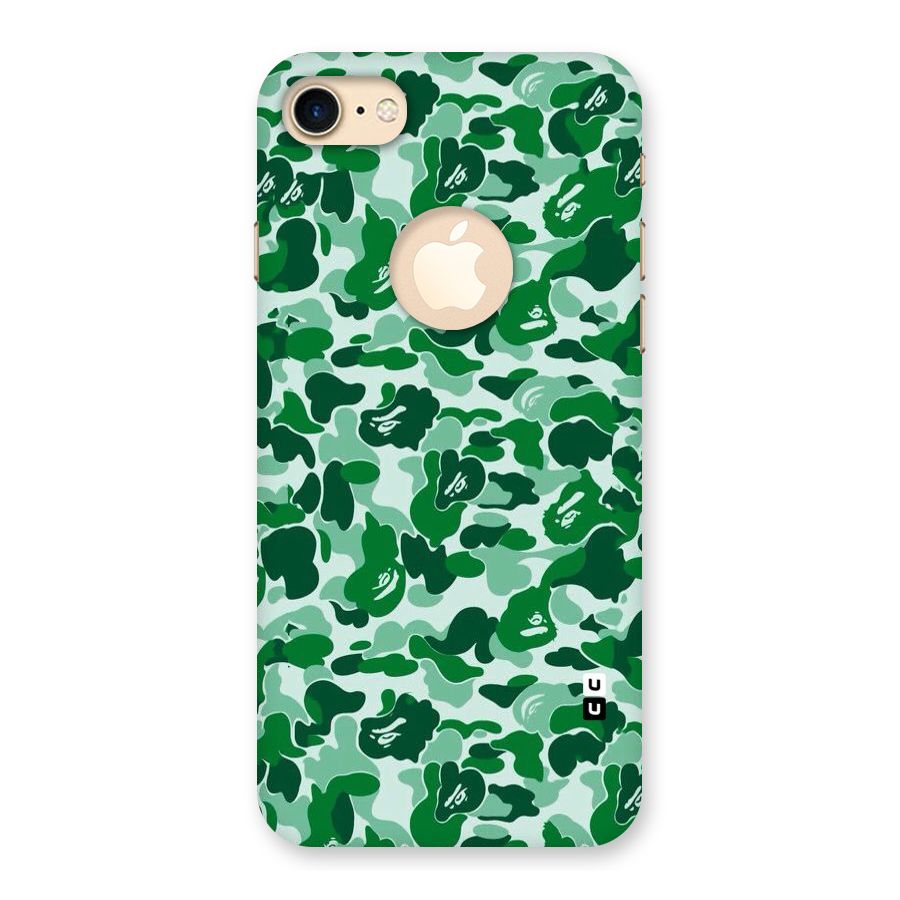 Colorful Camouflage Back Case for iPhone 7 Logo Cut