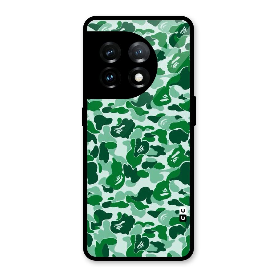 Colorful Camouflage Glass Back Case for OnePlus 11