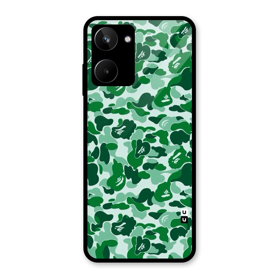 Colorful Camouflage Glass Back Case for Realme 10