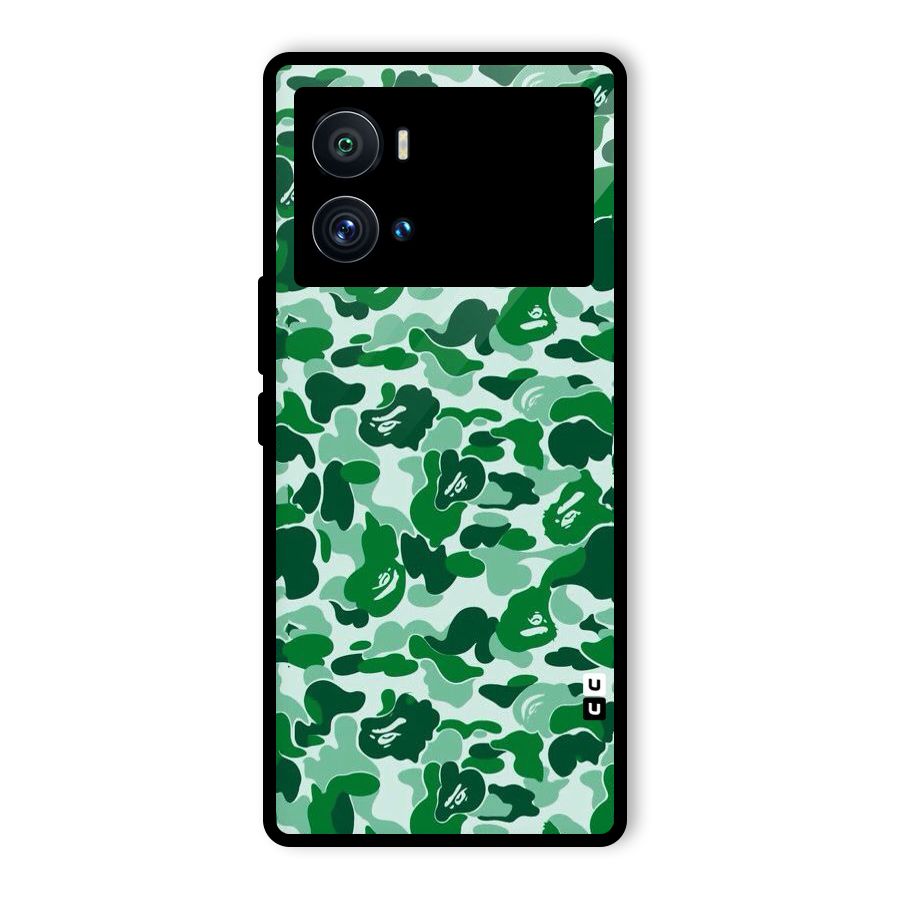 Colorful Camouflage Glass Back Case for Vivo iQOO 9 Pro