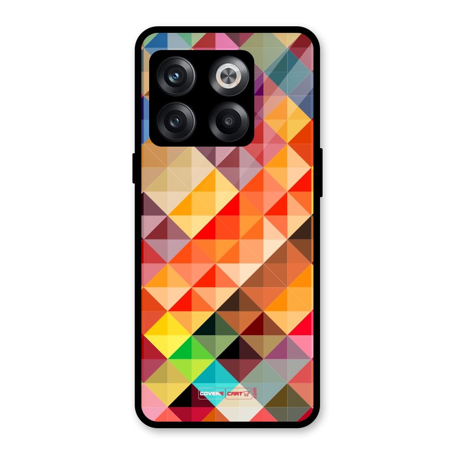 Colorful Cubes Glass Back Case for OnePlus 10T